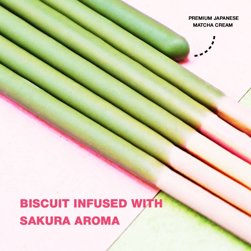 Pocky Cherry Blossom Matcha Sticks